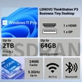 thumbnail image 2 of Lenovo ThinkStation P3 Business Mini Desktop, Intel Core i5-14500, 16GB DDR5, 512GB SSD, Windows 11 Pro, 2 of 7