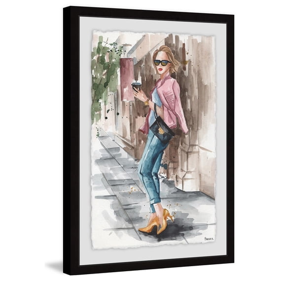 Casual Coffee Break II Framed Painting Print