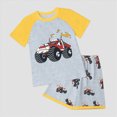 thumbnail image 2 of TOWED22 Infant Toddler Baby Boy Clothes 2pcs Short Sleeve Shirt Pocket Shorts Cute Graphic Summer Outfits(Yellow,11-12 Y), 2 of 4