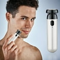 thumbnail image 1 of FcBaudy Rasoirs pour Hommes Rasoir Portable - Rasoir Rechargeable USB avec Tondeuse Compacte Sans Fil à Recharge Rapide pour Nez et Moustache pour Usage Humide et Sec un Rasoir, 1 of 2