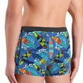 thumbnail image 4 of Men's Boxer Briefs, Hawaiian Style Shark Wave Skateboard Soft Comfy Mens Underwear Boxer Briefs Breathable With Widen Waist, 4 of 7
