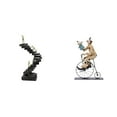 thumbnail image 1 of Estatua de escalera,Estatua de escalera con libros de escalada,decoración artística,Escultura de escalera de libro,figura de pensador abstracto,Figuras de payaso,Escultura de payaso,adorno de, 1 of 8