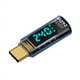 thumbnail image 1 of Adaptador OTG Tipo C A Tipo C, 240 W, USB 4, Adaptador de Carga con Pantalla Digital, Transferencia de Video 8K para Teléfono, Tableta, Azul Transparente, 1 of 5