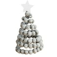 thumbnail image 2 of Tabletop Christmas Tree Decorative Mini Christmas Tree for Gifts Party Decor Gray Beads, 2 of 7