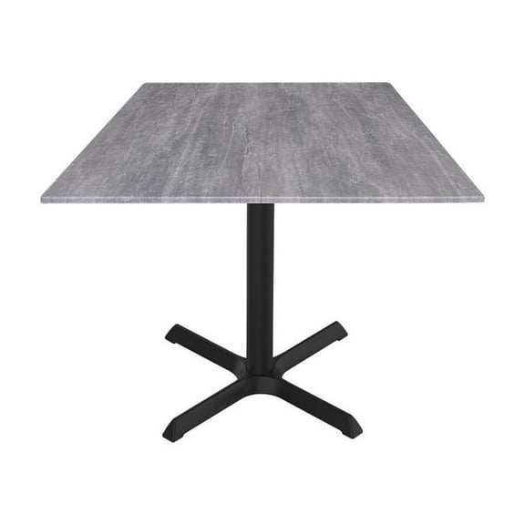 Holland Bar Stool 30" Tall OD211 Indoor/Outdoor All-Season Table with 32" x 32" Square Greystone Top