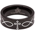 thumbnail image 5 of Orthodox Tungsten Carbide Ring, 5 of 9