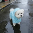 thumbnail image 4 of Waterproof Dog Raincoat,Full Coverage 4 Legs Dog Rain Jacket for Small Dogs,Pet Rain Coat with Hood,Reflective Strips&Leash Hole Outdoor Raincoat (Blue(XS)), 4 of 7
