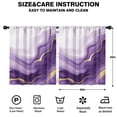 thumbnail image 2 of Blackout Kids Curtains,Purple and Gold Marble Texture Childrens Insulated Curtains Set Of 2,Bedroom Essentials,Toddler Room Decor 52x63in(132x160cm), 2 of 4