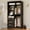 Black Oak, variant on iSunirm 36" Free Standing Walk-in Closet System with 3 Wooden Drawers, Closet Organizer System with Hanging Rods and Storage Shelves, Heavy Duty Closet for Bedroom, 36"L x 16"W x 80"H, White