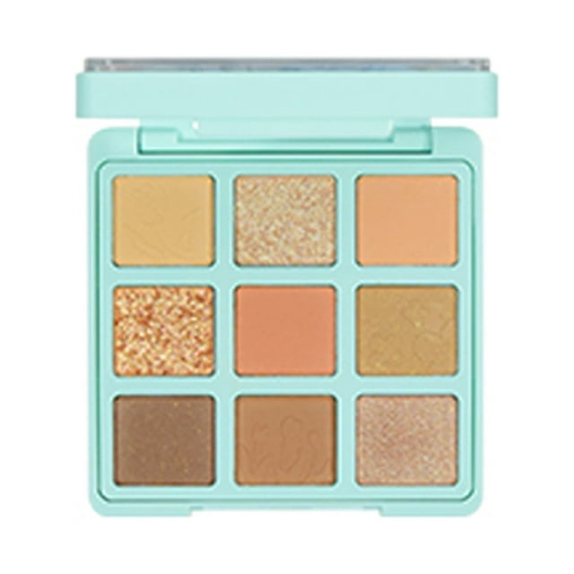 gogotales 9 Colors Eyeshadow Palette High Pigmented Glitter Matte Eyes Shadow Portable Pocket Design