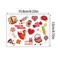 thumbnail image 3 of 4 Sheets Face Candy Face Carnival Face Temporary For Candy Costume Carnival Costume Party Face Decal Sheets For Costume And Festival Peel And Apply Temporary Sheets, 3 of 8
