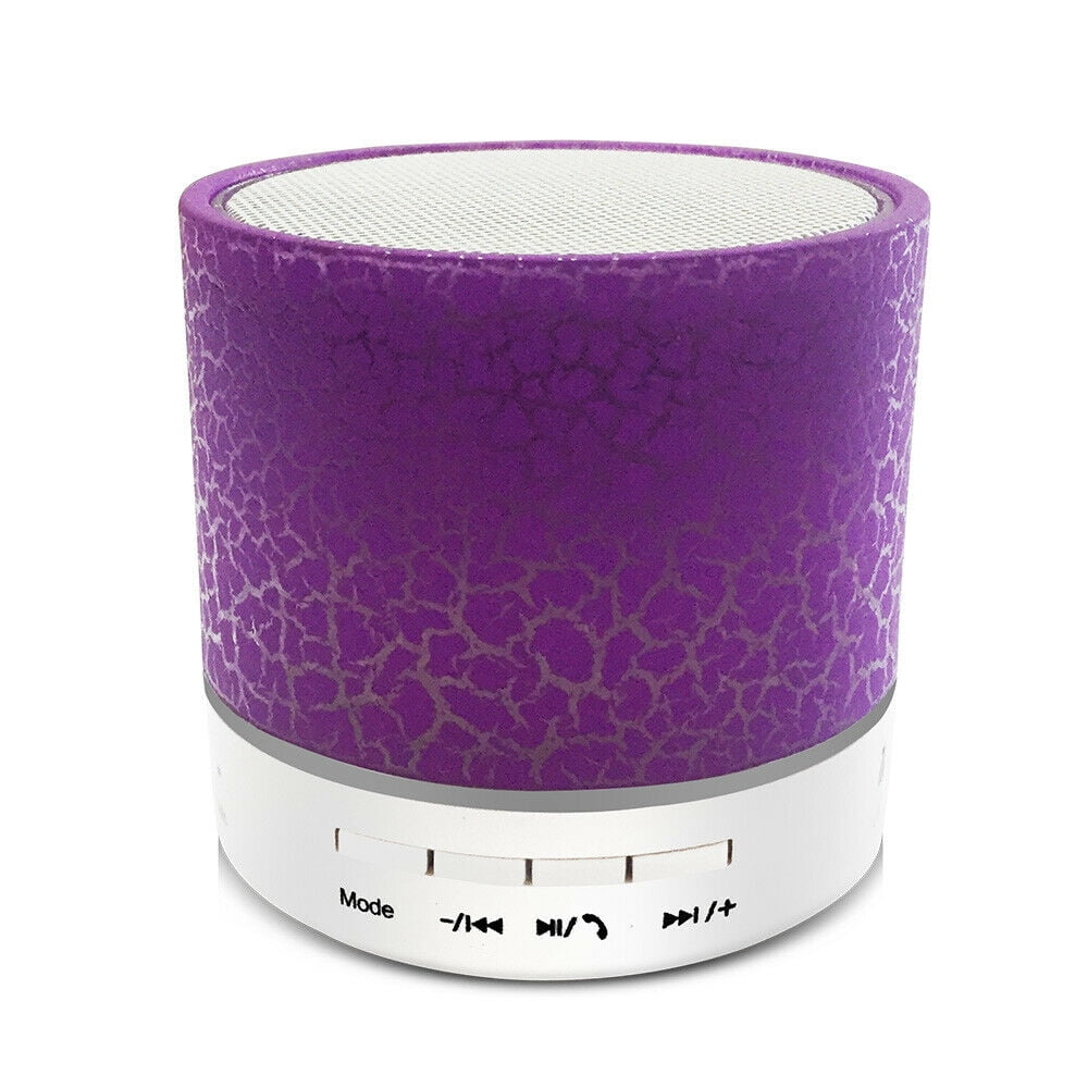 Rechargeable Mini Bluetooth Wireless Speaker Colorful Round LED Light ...