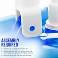 thumbnail image 5 of U.S. Pool Supply Weighted Transparent Triangular Pool Vacuum Head with Swivel Hose Connection and EZ Clip Handle - Connect 1-1/4" or 1-1/2" Hose - Removes Debris, Clean Corners - Safe for Vinyl Pools, 5 of 5