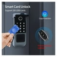 thumbnail image 5 of Fingerprint Smart Door Electronic Lock Outdoor IP65 Waterproof Gate Bluetooth Password IC Card ,Keyless Entry Deadbolt, 5 of 7