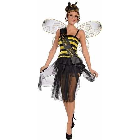 queen honey bumble bee bug sash womens adult halloween costume accessory