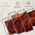 thumbnail image 6 of Elephant Stock Wood Grain Pattern Wall Art - Horizontal Multi Panel Canvas - Living Room Wall Decor - Abstract Multi Panel - Brown And Orange Decor - 75" x 48", 6 of 8