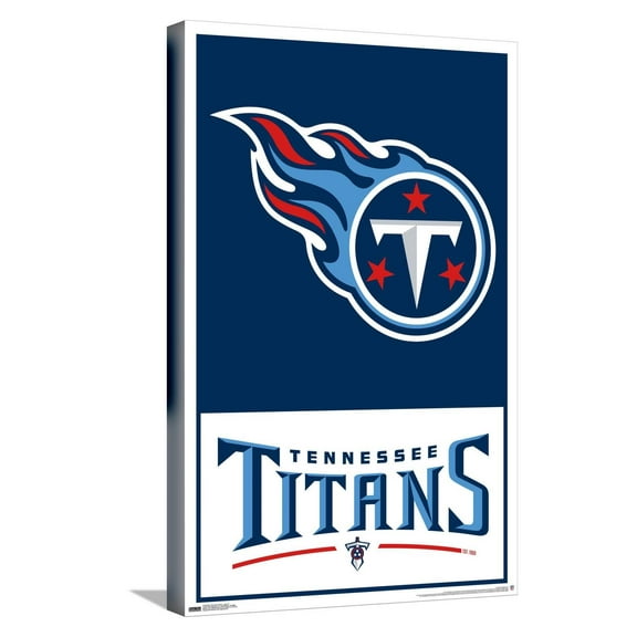 NFL Tennessee Titans - Logo 21 Canvas Wall Poster, 14.725" x 22.375"