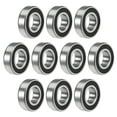 thumbnail image 1 of Unique Bargains Roulements à Billes à Rainure Profon 6004-2RS Z2 20x42x12mm Acier Chromé Double Scellé 10 Pcs, 1 of 4