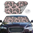 thumbnail image 2 of Kdxio Black Snake Print Windshield Sun Shade,UV Rays and Sun Heat Protection,Sunshade for Car Windshield,Car Shade Front Windshield - Small, 2 of 6
