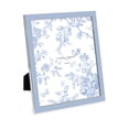 thumbnail image 1 of Marco de fotos Laura Ashley, 8 x 10 cm, esmalte azul, borde plateado, 1 of 4