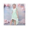 thumbnail image 2 of Flower Girls Dress Green Hi-lo Lace Tassel V Back Princess Wedding Formal 10 Years, 2 of 8