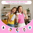 thumbnail image 6 of Syenll Karaoke Microphone, 6-in-1 Wireless Microphone for Kids, Mic Speaker Birthday Gifts Toys for Girls Boys (Gold), 6 of 9