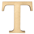thumbnail image 1 of 20" Tall MDF Letter T | 1/4" Thick | Krafty Supply Letters | Times | Wooden Letter, 1 of 3