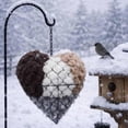 thumbnail image 2 of Handmade Fiber Bird Nesting Heart, Bird Nesting Heart Outdoor Yard Art, Dual-Season Outdoor Birds Shelter for Garden, Yard & Birds Lover, 2 of 7