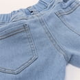 thumbnail image 5 of Hiijoy Toddler Girls Off Shoulder T Shirt Ripped Jeans with Headband 3Pcs Set, Sizes 2-3T, 5 of 8