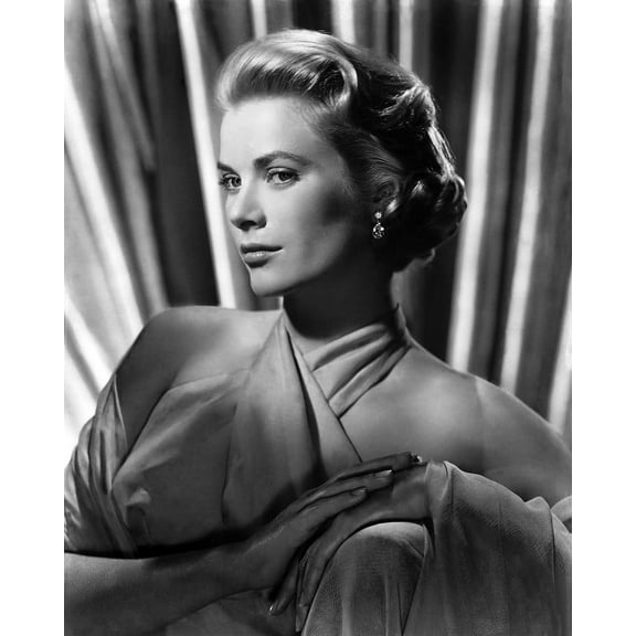 GRACE KELLY B&W 24X36 Poster HEAD TURNED TO SIDE POSE