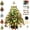 1Pc Style: B, variant on HIJUNE DIY Beaded Christmas Tree Kit, 3D Crystal Bead Pearl Christmas Tree Making Kit, Colorful Beads, Metal Frame, Angel Topper, Warm Glow Display, Holiday Tabletop Tree Decoration