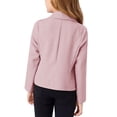 thumbnail image 3 of Lapel Collar Kids Girls Open Front Casual Blazer Coat, 3 of 5