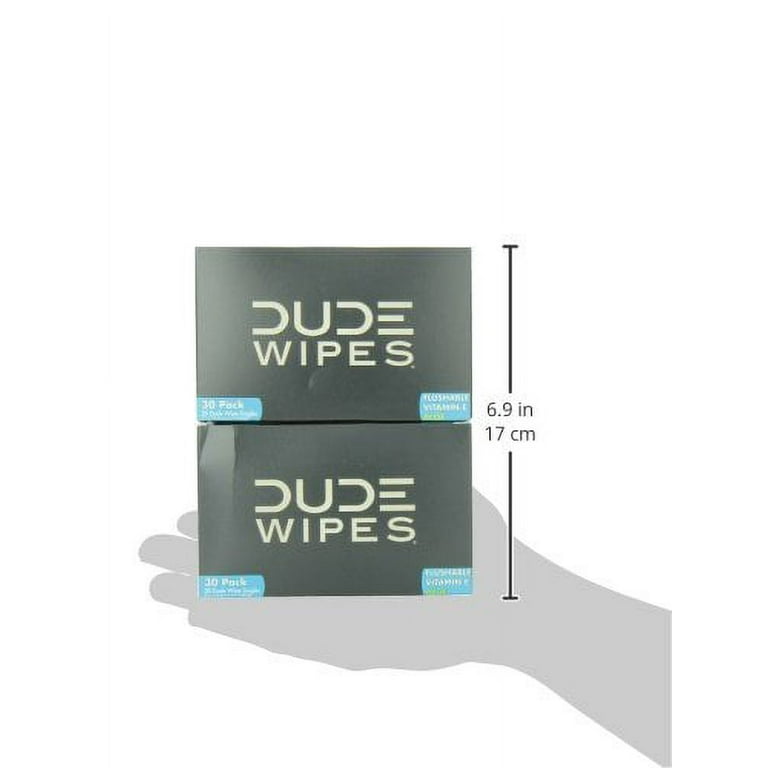 DUDE Wipes, Flushable Wipes For Men, 30pk Individually Wrapped Travel –  DUDE Products
