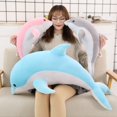 thumbnail image 2 of 160cm Big Kawaii Soft Dolphin Plush Toys Dolls Stuffed Down Cotton Animal Nap Pillow Creative Kids Toy Christmas Gift for GirlsBlue30cm Deng Xun unisex, 2 of 2