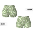 thumbnail image 6 of Yiaed Cute Crocodile Print Women's Athletic Shorts Running Shorts Sporty Short High Waisted Elastic Workout Shorts for Yoga Gym Running & Sports -Small, 6 of 8