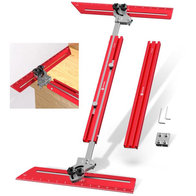 Plantilla ajustable para huellas de escalera Gohelper 23–64,2"