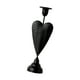 thumbnail image 3 of Portavelas cónico de hierro negro decorativo elegante centro de mesa tradicional adorno de mesa para recepción de boda resistente 55x23cm, 3 of 8