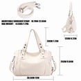 thumbnail image 3 of GAEKEAO Women’s Satchel Handbag Spacious Shoulder Purse with Detachable Strap, 3 of 5