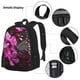 thumbnail image 3 of Easygdp Pink Blossoms Butterfly Mochila para Niños y Niñas con Set de Caja de Almuerzo y Estuche para Lápices 3 en 1, Mochila Escolar Estampada para Adolescentes, 3 of 7