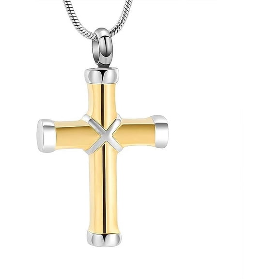 316l Stainless Steel Cross Ashes Necklace Urn Necklace for Human Ashes Cremation Necklace for Ashes Stainless Steel Urn Necklaces
