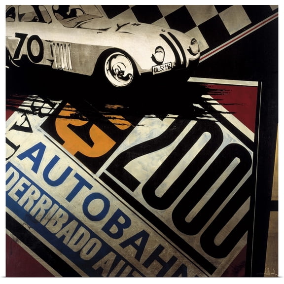 Great BIG Canvas | Rolled KC Haxton Poster Print entitled Vroom