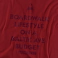 thumbnail image 2 of Monopoly Lifestyle Vs Budget Women's T Shirt, Cardinal, X-Large, 2 of 6