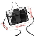 thumbnail image 3 of Clear PVC Crossbody Purse for Women - Transparent Stadium Approved Bag for Concerts, Sports Events - Large Capacity with Detachable Strap, Black, 3 of 6