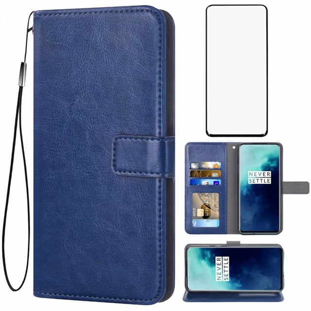 Mobile Phone Cover for oneplus-7t-Pro, Premium Flip Leather Wallet Mobile Phone Cover, 3 Card Slot Stand Function Magnetic Closure