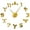 Gold, variant on Weightlifting Fitness Frameless Wall Clock Stickers, DIY Modern Decorative Clocks for Living Room, Bedroom, Office - Easy to Install, Large 3D Clock Design (Black,37in)