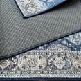 thumbnail image 5 of Custom Size Anti-Slip Machine Washable Printed Anatolian Blue Design Runner Rugs ( 1' x 26"), 5 of 5