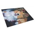 thumbnail image 1 of Carolines Treasures 7394LCB Sheltie Stand Off Glass Cutting Board - Large, 1 of 2