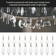thumbnail image 4 of 20Pcs Clear Crystal Chandelier Icicle Prisms Candelabra Replacement Parts, 4 of 5