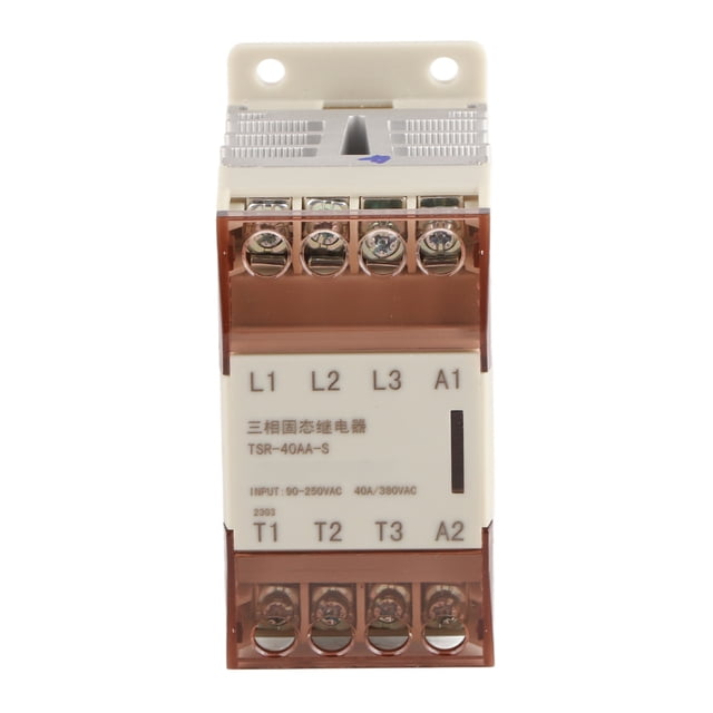 Relé de estado sólido SSR Entrada de CA de 90‑250 V a salida de CA de 24‑380 V Accesorio para control del hogar TSR 40AA S 40A VoborMX herramienta