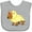 AC-Heather Grey, variant on Inktastic Easter Duck Triceratops Boys or Girls Baby Bib
